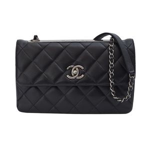 CHANEL LAMBSKIN BLACK TRENDY CC FLAP BAG (2015)